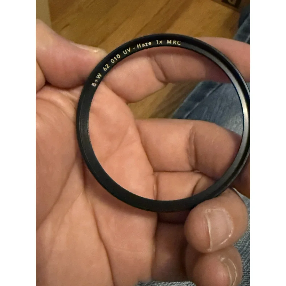 B+W UV-Haze 1x F-Pro 62mm Camera Lens Filter Made In Germany